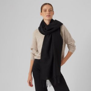 echarpe femme noir