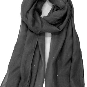 echarpe femme noir