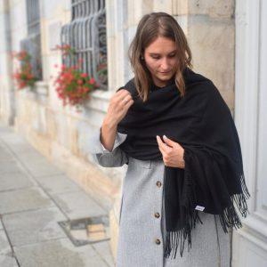 echarpe femme noir