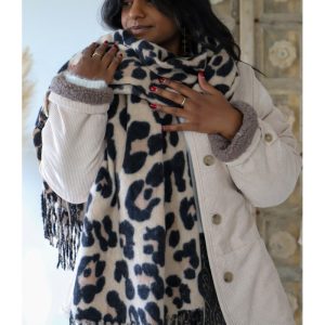 echarpe leopard